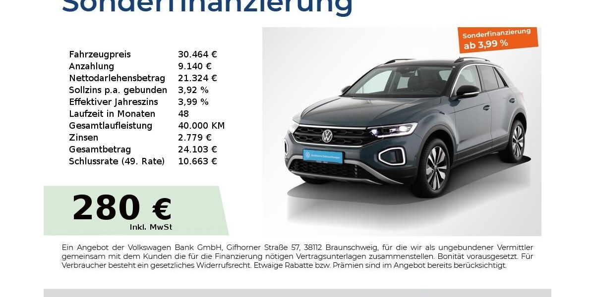 VW T-Roc 25.750 km 30.464 &euro; Nürnberg 90441