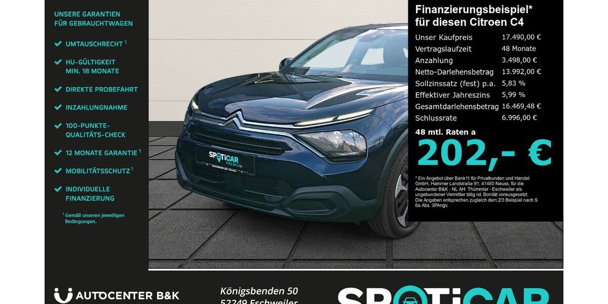 Citroen C4 25.200 km 16.990 &euro; Eschweiler 52249