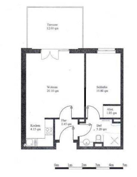 Erdgeschoßwohnung Achim - 2 Zimmer, 48 m&sup2;, 730&euro; | Angebot:26031886