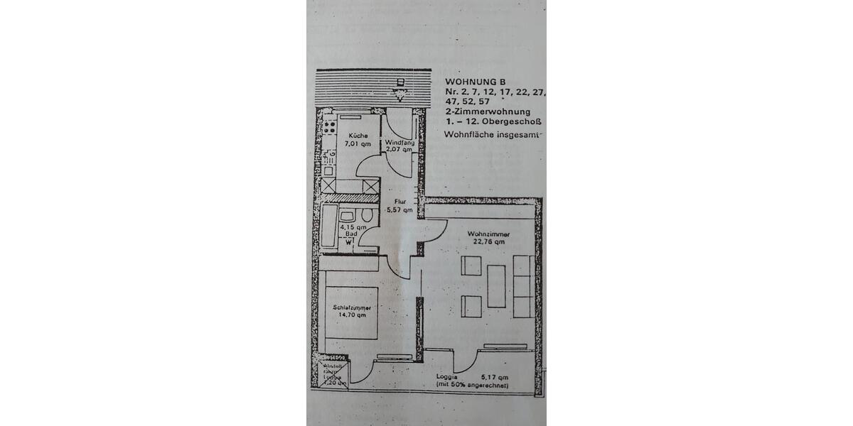 Etagenwohnung Winsen (Luhe) - 2 Zimmer, 63 m&sup2;, 120.000&euro; | Angebot:26894333