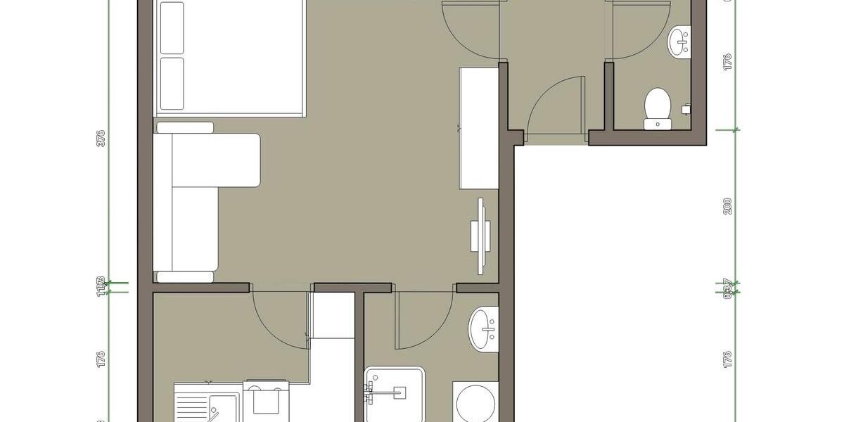 Erdgeschoßwohnung Neuwied Block - 1 Zimmer, 27 m&sup2;, 495&euro; | Angebot:26321439