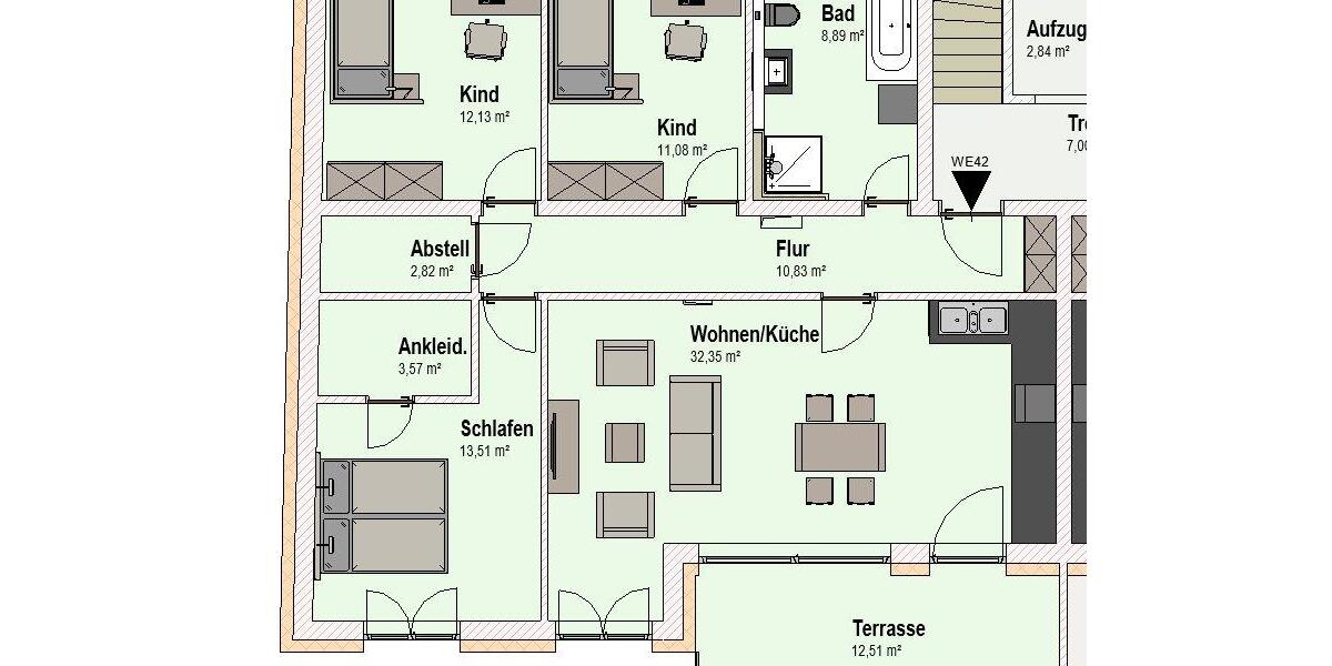 Etagenwohnung Frankfurt (Oder) - 4 Zimmer, 101 m&sup2;, 381.642&euro; | Angebot:27521370