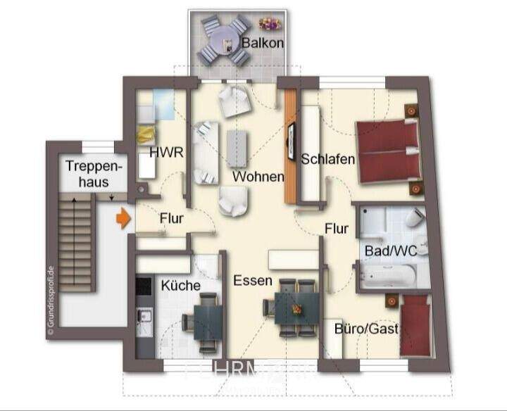 Etagenwohnung Haren - 3 Zimmer, 66 m&sup2;, 620&euro; | Angebot:25862617