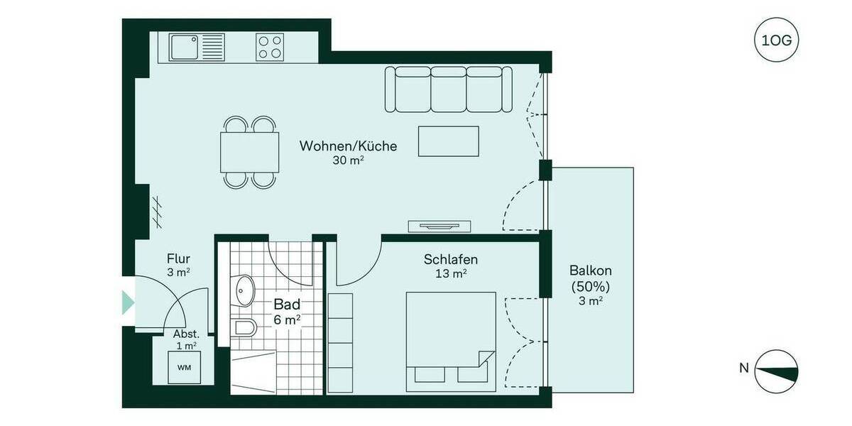 Etagenwohnung Göhren - 2 Zimmer, 56 m&sup2;, 289.200&euro; | Angebot:25957392