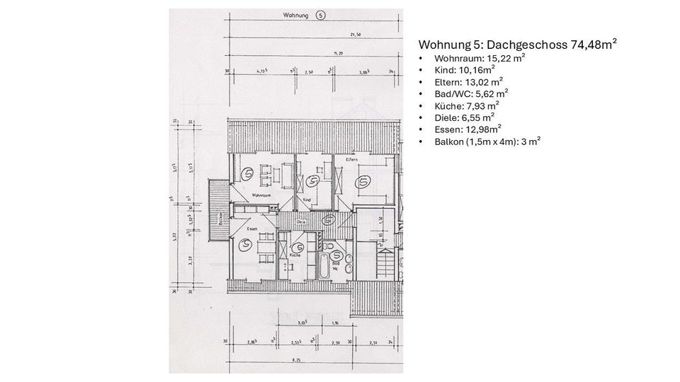 Dachgeschoßwohnung Trier Nord - 3 Zimmer, 75 m&sup2;, 750&euro; | Angebot:26119794