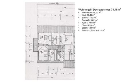 Wohnung Trier Nord - 3 Zimmer, 75 m&sup2;, 750&euro; | Angebot:26119794