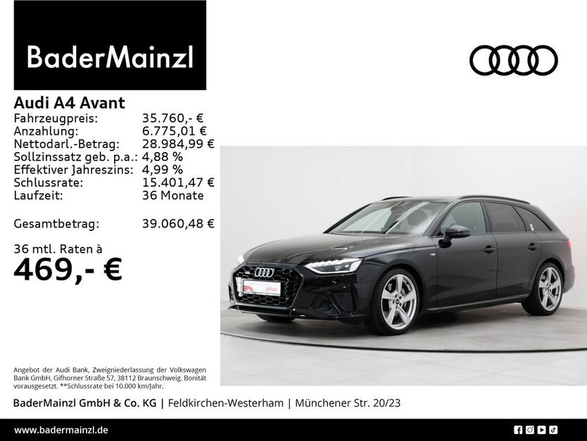 Audi A4 64.300 km 33.520 € Feldkirchen/Westerham 83620