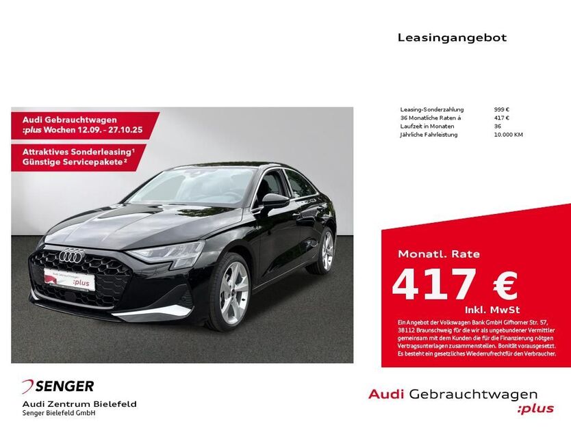 Audi A3 29.280 km 34.480 € Bielefeld 33609