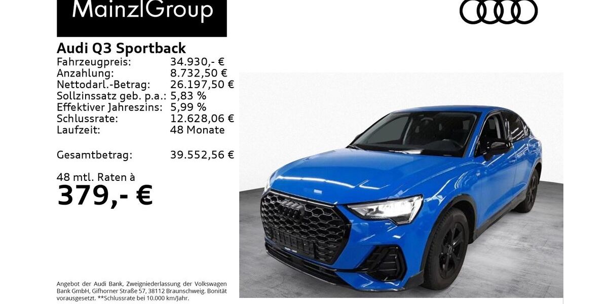 Audi Q3 15.800 km 34.930 &euro; Feldkirchen/Westerham 83620