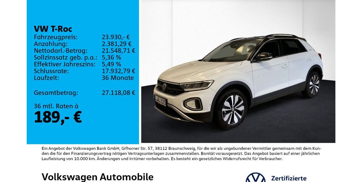 VW T-Roc 14.200 km 23.930 &euro; Leipzig 04178