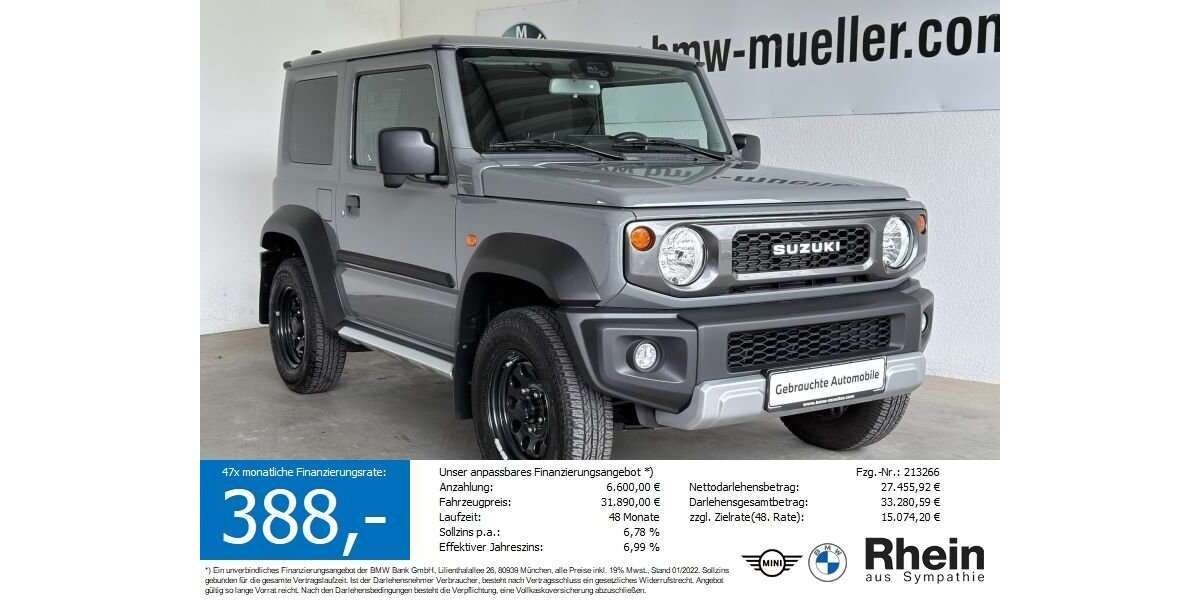 Suzuki Jimny 12.520 km 31.303 &euro; Erbach 64711
