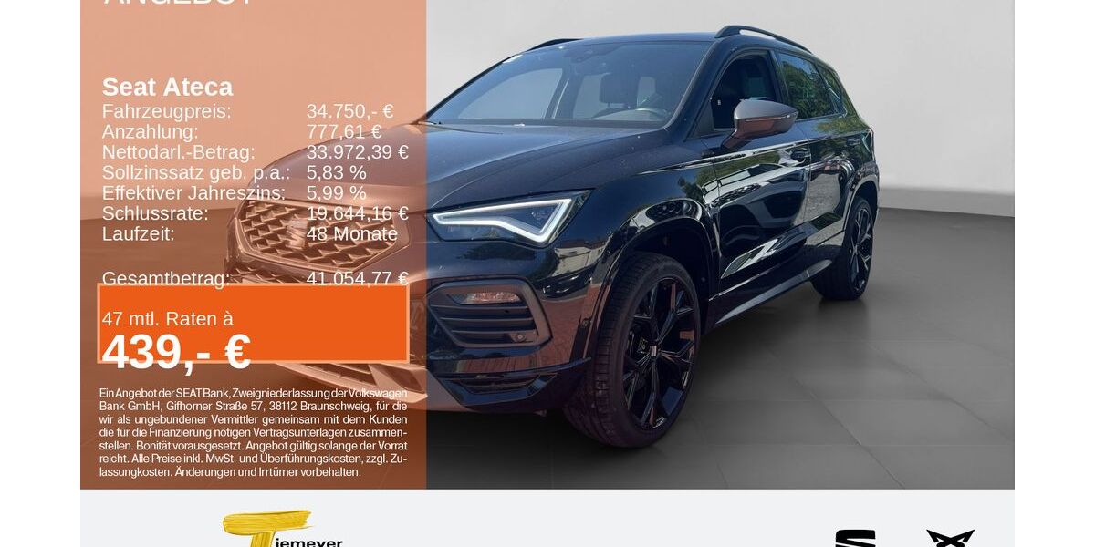 Seat Ateca 19.164 km 31.480 &euro; Recklinghausen 45663