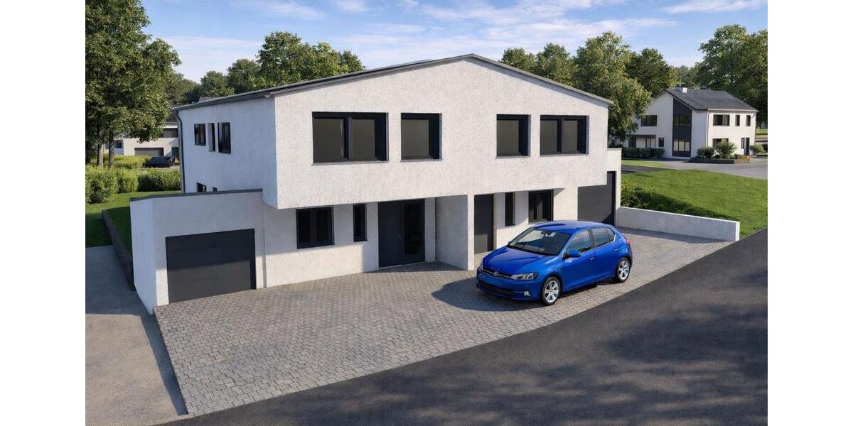 Exklusive Doppelhaushälfte in sonniger Ortsrandlage - Erstbezug 5 zimmer