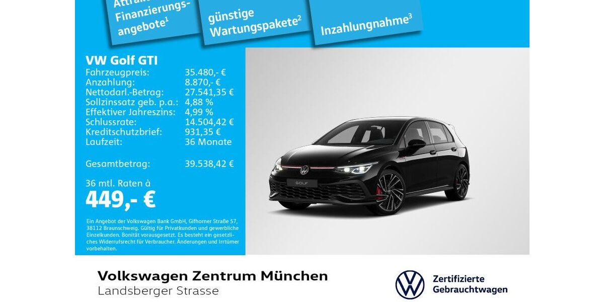 VW Golf 11.690 km 35.480 &euro; München 80687