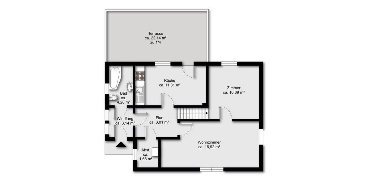Mehrfamilienhaus, Wohnhaus Bremen / Burgdamm Burgdamm - 4 Zimmer, 80 m&sup2;, 195.000&euro; | Angebot:26704350