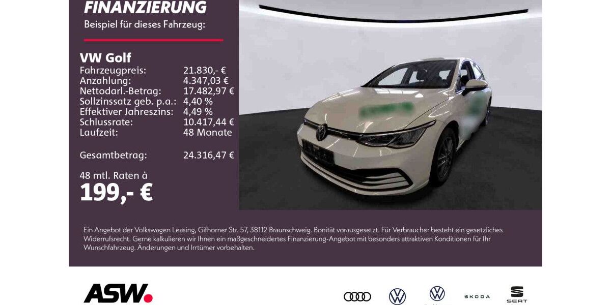 VW Golf 35.700 km 21.830 &euro; Weinsberg 74189