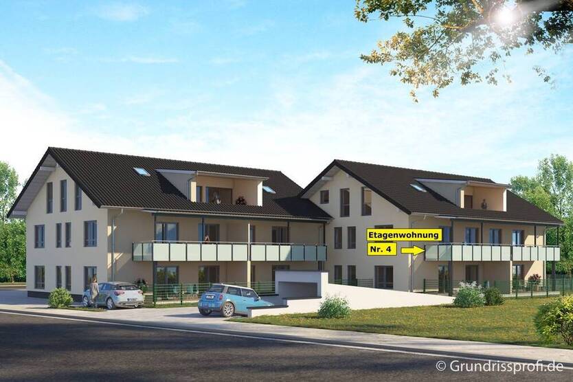 Barrierefreie, exklusive Neubau - Etagenwohnung (Whg 4) mit Wohlfühlcharakter in Ampfing