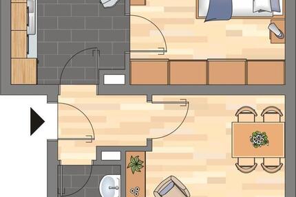 Wohnung Übach-Palenberg Palenberg - 2.5 Zimmer, 50 m&sup2;, 369&euro; | Angebot:25535330