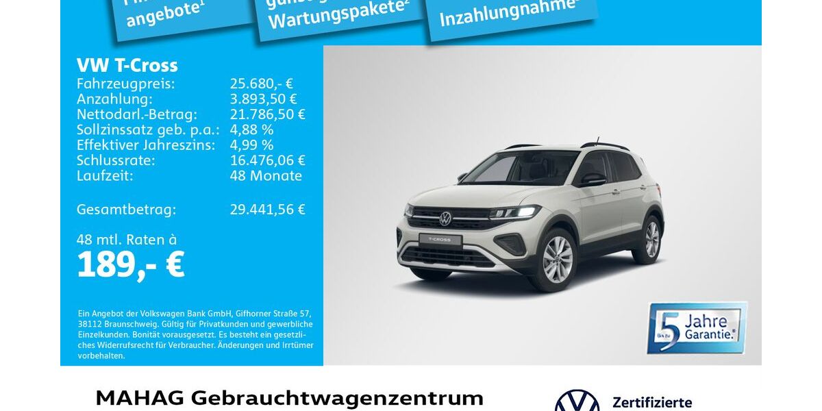 VW T-Cross 3.325 km 25.680 &euro; München 80935