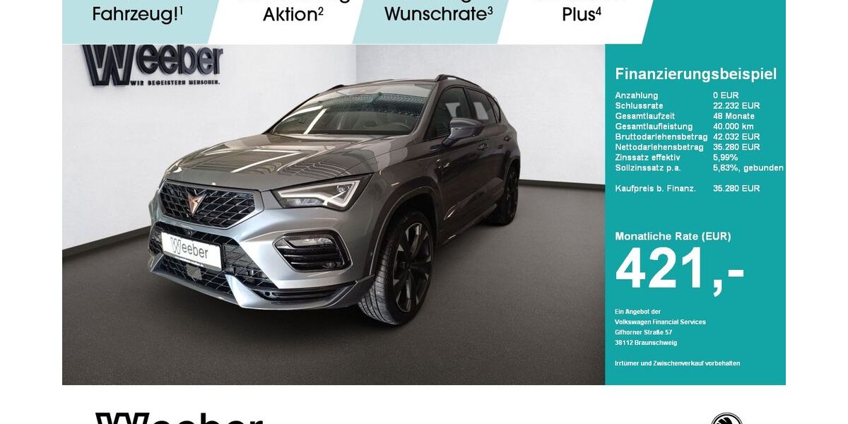 Cupra Ateca 23.306 km 35.280 &euro; Leonberg 71229
