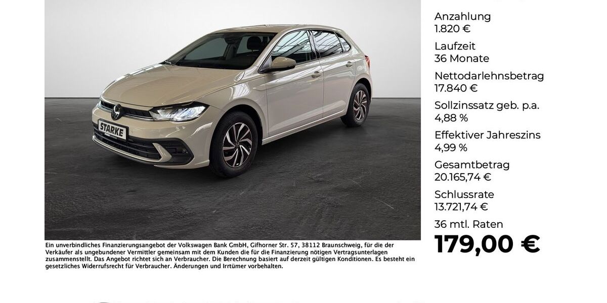 VW Polo 9.567 km 19.660 € Osnabrück 49078