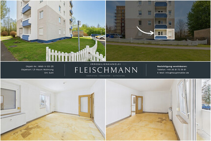 Top-Investment in Suhl: Gepflegte 33 m² Erdgeschosswohnung ohne Sanierungsstau oder Selbsteinzug? - Wohnung Suhl Schmiedefeld am Rennsteig | Angebot:25149365