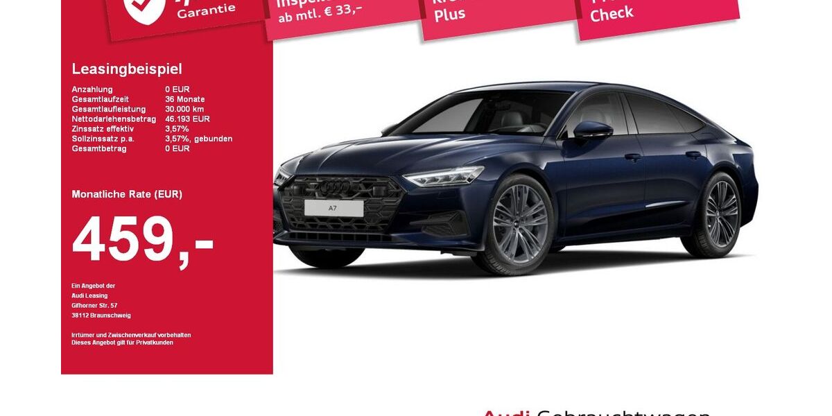 Audi A7 18.996 km 54.970 &euro; Plattling 94447