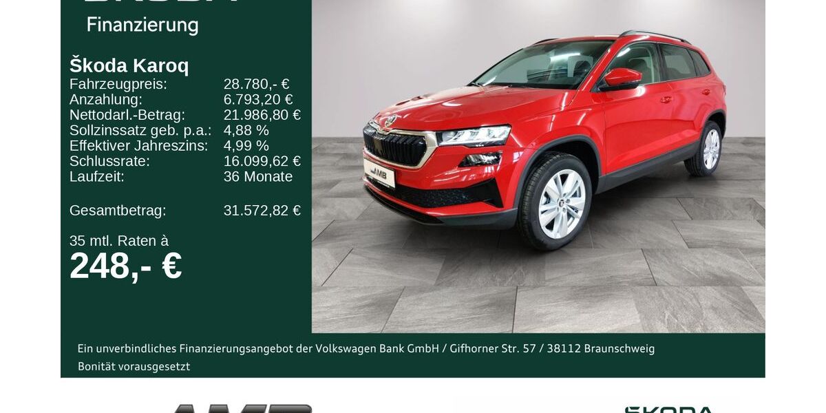 Skoda Karoq 1.190 km 27.480 &euro; Borna 04552