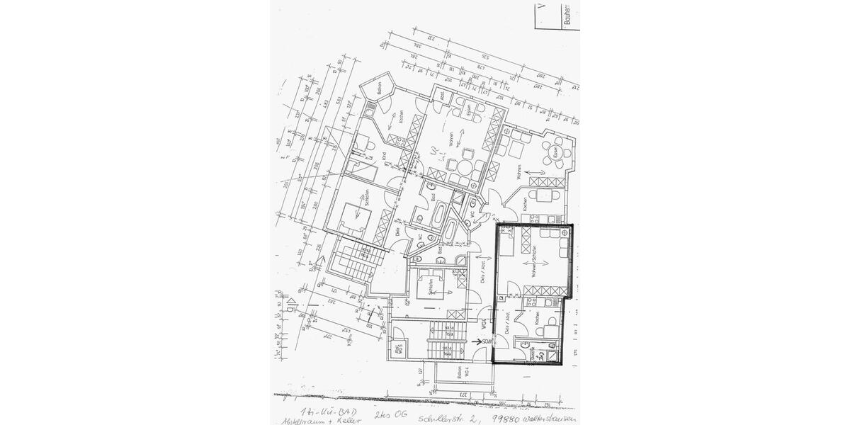 Etagenwohnung Waltershausen - 1 Zimmer, 40 m&sup2;, 300&euro; | Angebot:24794131