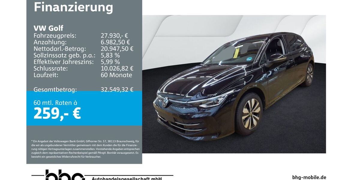 VW Golf 25.259 km 27.930 &euro; Freiburg 79115