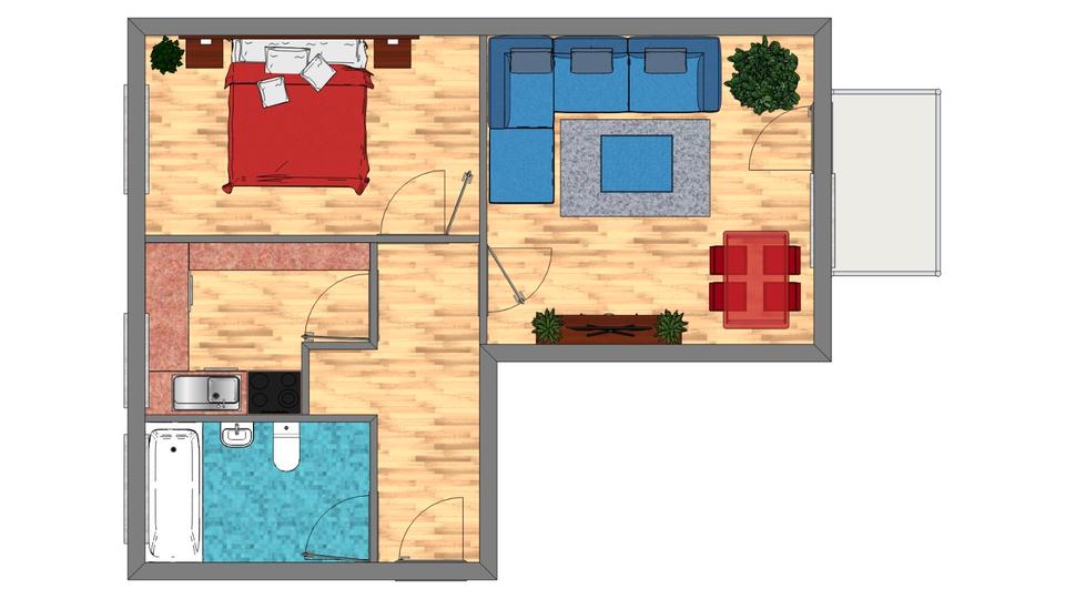 Etagenwohnung Berlin Westend - 2 Zimmer, 51 m&sup2;, 225.000&euro; | Angebot:27118114