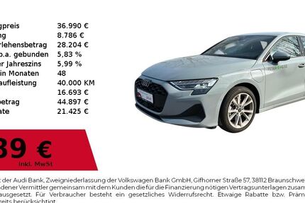 Audi A3 9.633 km 36.990 &euro; Dessau-Roßlau 06844