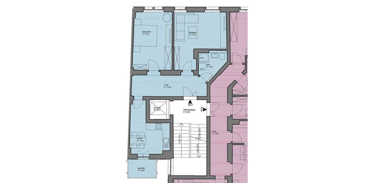 Zimmer Dresden Löbtau-Nord - 2 Zimmer, 65 m&sup2;, 630&euro; | Angebot:26392619