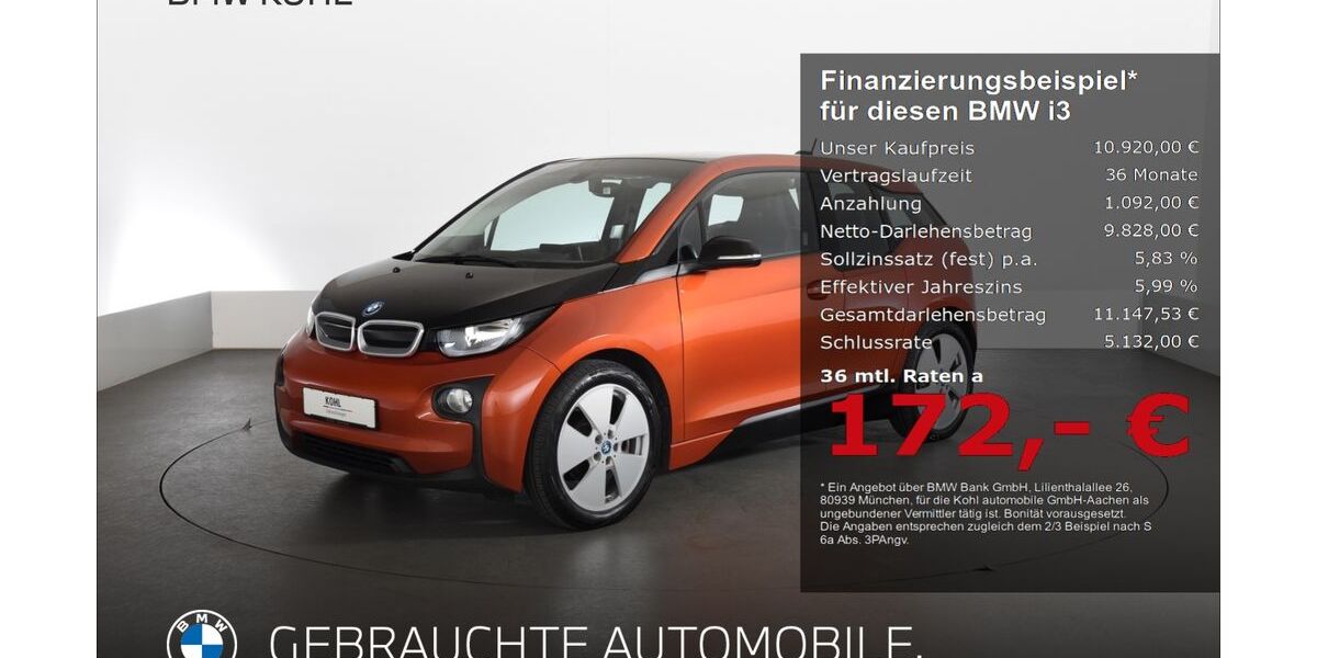 BMW i3 105.213 km 10.920 &euro; Aachen 52078