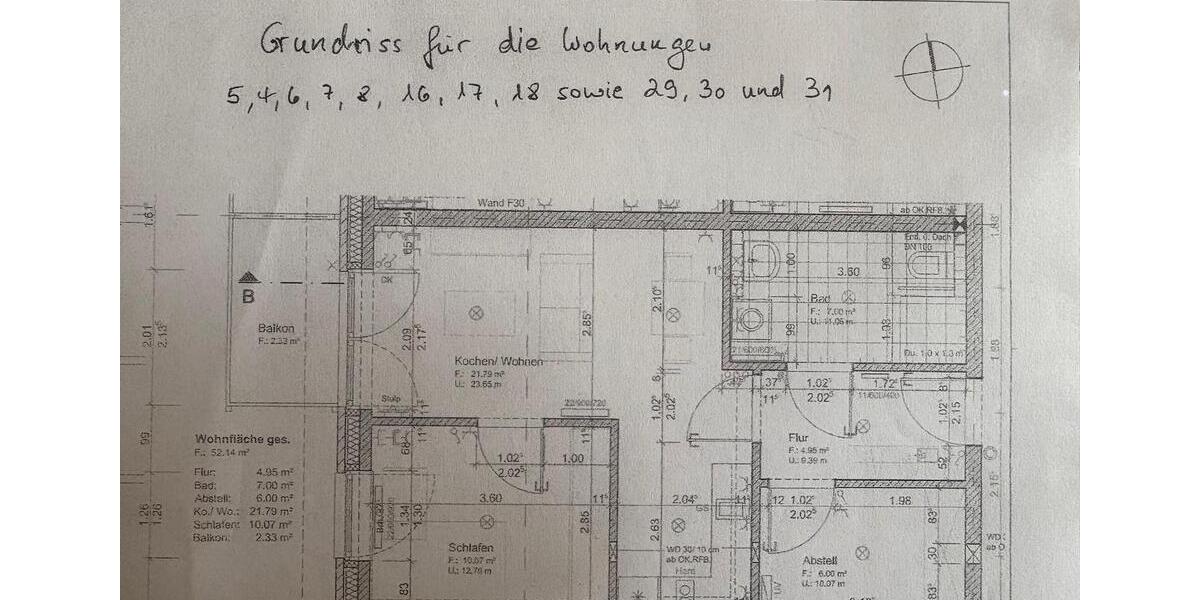 Etagenwohnung Fintel - 2.5 Zimmer, 52 m&sup2;, 169.000&euro; | Angebot:26888731
