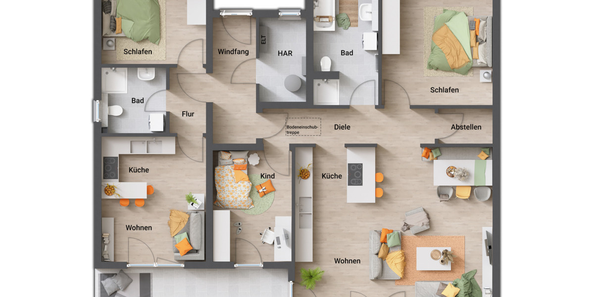Bungalow Habichtswald Dörnberg - 6 Zimmer, 138 m&sup2;, 391.350&euro; | Angebot:25738078