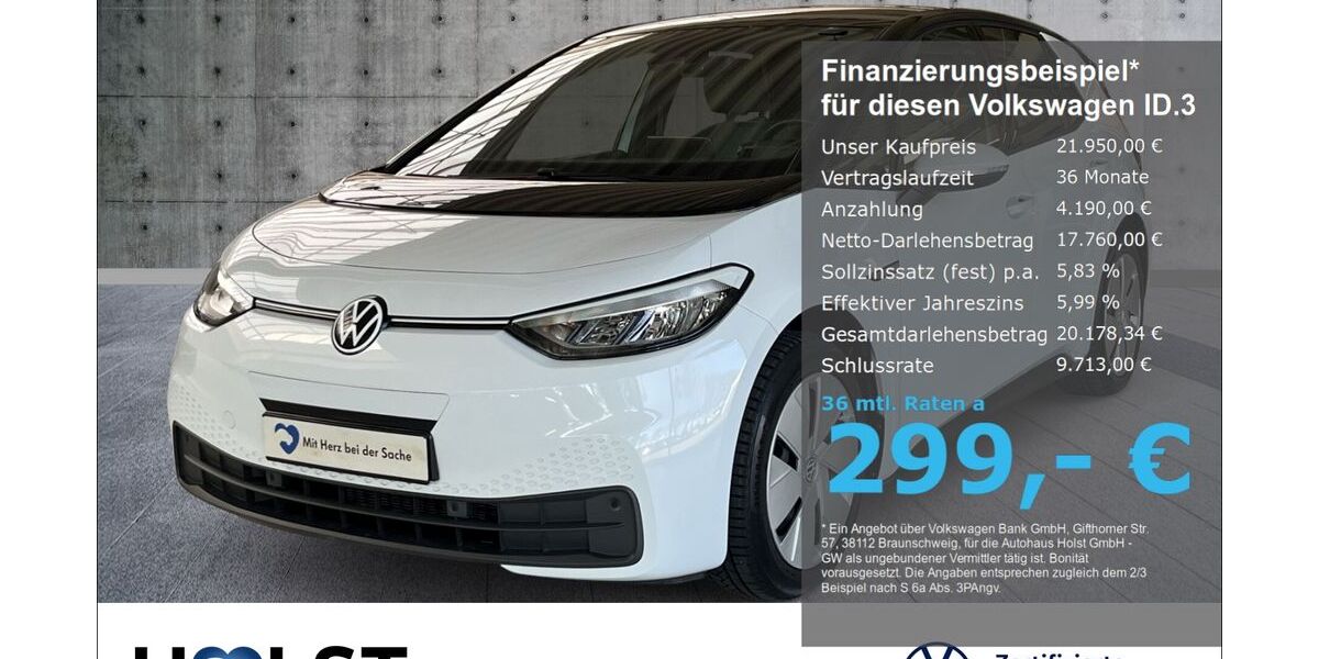 VW ID.3 18.128 km 21.950 &euro; Scheeßel 27383