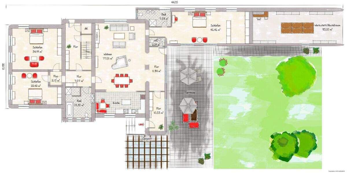 Etagenwohnung Werl Holtum - 4 Zimmer, 238 m&sup2;, 349.000&euro; | Angebot:24516953