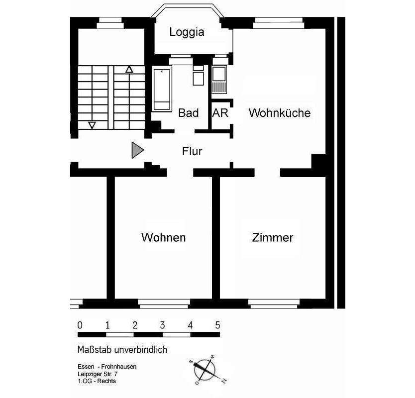 Wohnung zum Mieten in Essen 483 € 58.48 m²
