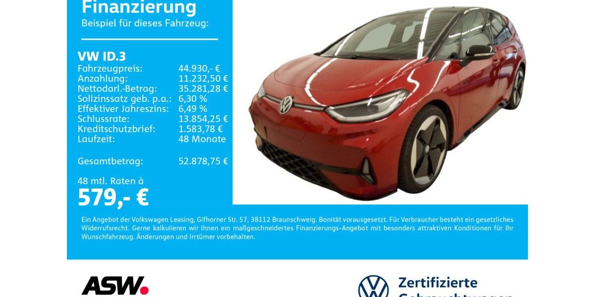 VW ID.3 4.900 km 44.930 &euro; Bad Rappenau 74906
