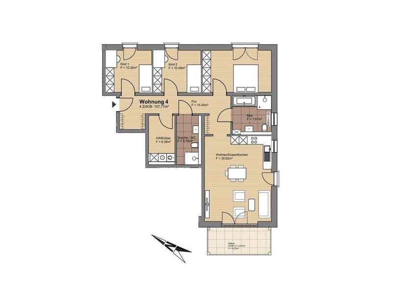 Wohnung zum Kaufen in Gensingen 462.000 € 107.8 m²
