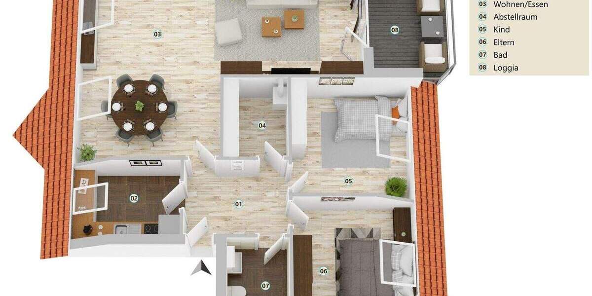 Etagenwohnung Gifhorn - 3 Zimmer, 95 m&sup2;, 199.000&euro; | Angebot:25662746