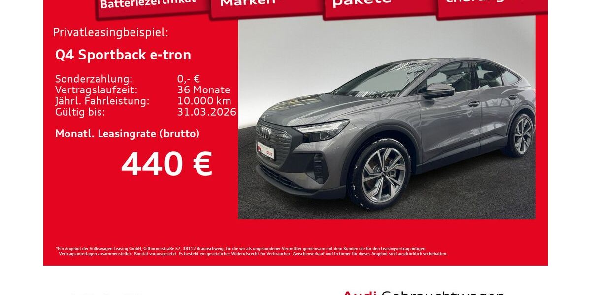 Audi Q4 e-tron 6.433 km 43.990 &euro; Hamburg 22529