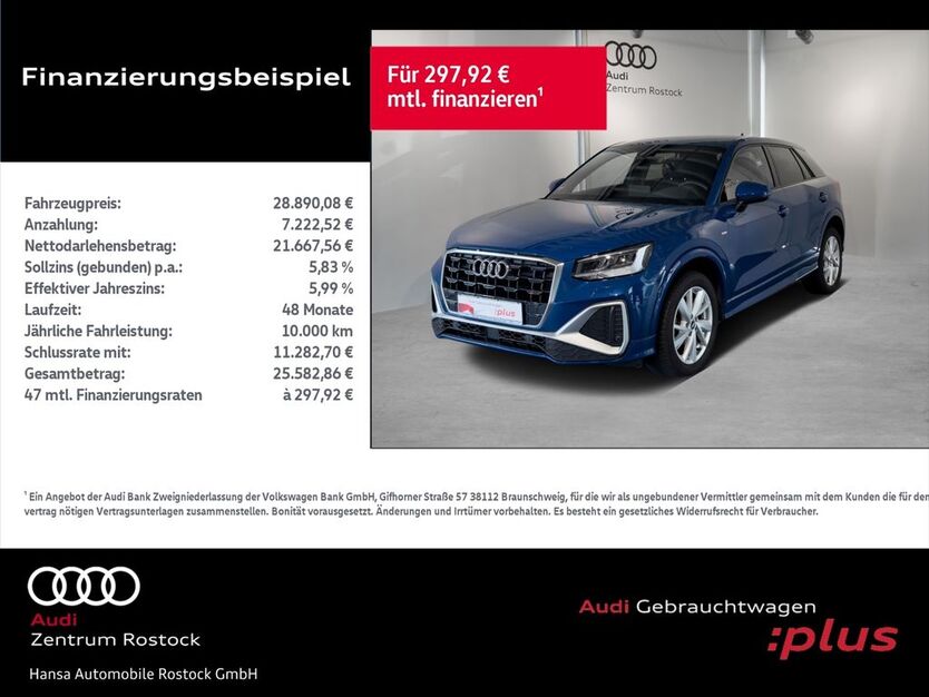 Audi Q2 19.399 km 26.390 € Rostock 18059