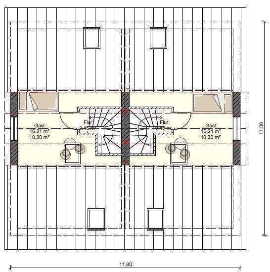 Doppelhaushälfte Stralsund Grünthal-Viermorgen - 4 Zimmer, 105 m&sup2;, 304.670&euro; | Angebot:26499372
