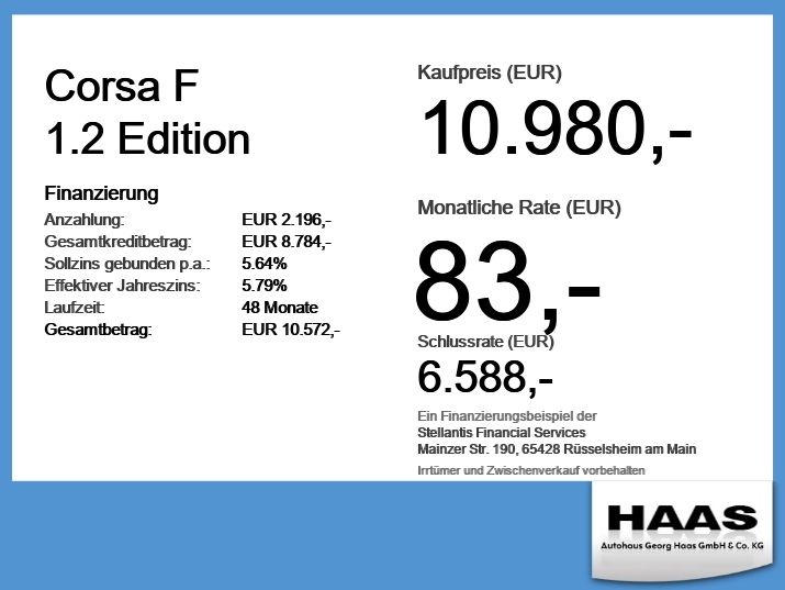 Opel Corsa 53.000 km 10.980 &euro; Schwabmünchen 86830