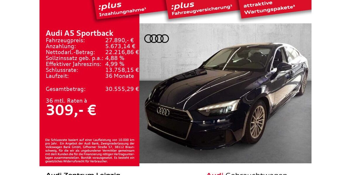 Audi A5 73.704 km 27.890 &euro; Leipzig 04129