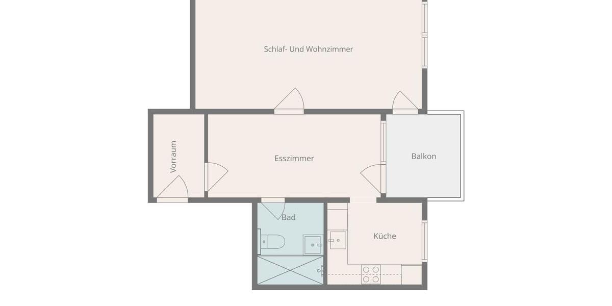 Hochparterre Ravensburg Eschach - 1.5 Zimmer, 56 m&sup2;, 259.000&euro; | Angebot:26972670