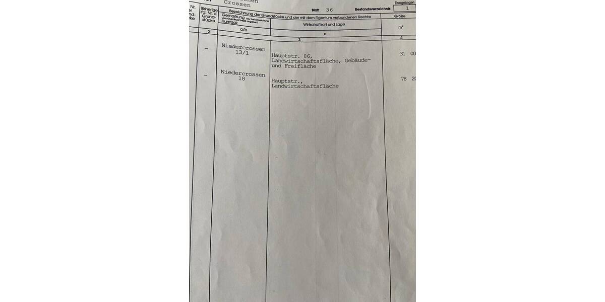 Grundstück Erlau / Crossen Crossen - 70.000&euro; | Angebot:25984624