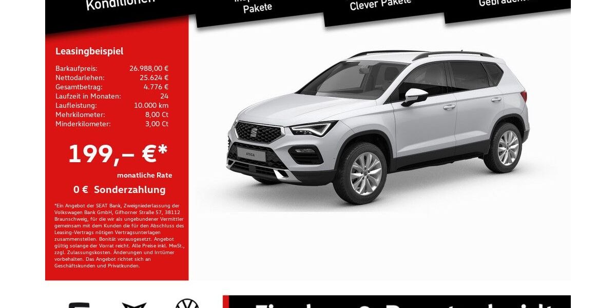 Seat Ateca 19.948 km 26.988 &euro; Lohmar 53797